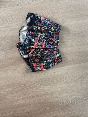 Lulu Lemon Black Floral Shorts